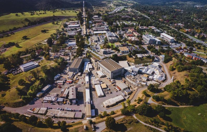 Aerial view of SLAC National Accelerator Laboratory