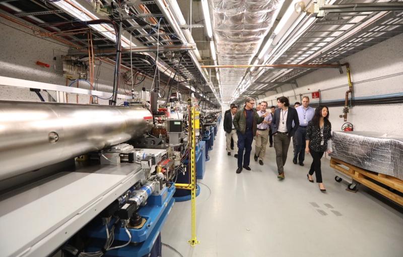 Secretary of Energy Rick Perry at SLAC's LCLS undulator hall